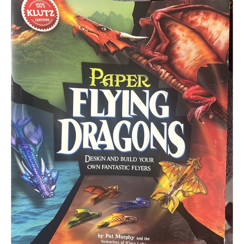 NEW Klutz Paper Flying Dragons Design and Build Your Own Fantastic Flyers Book